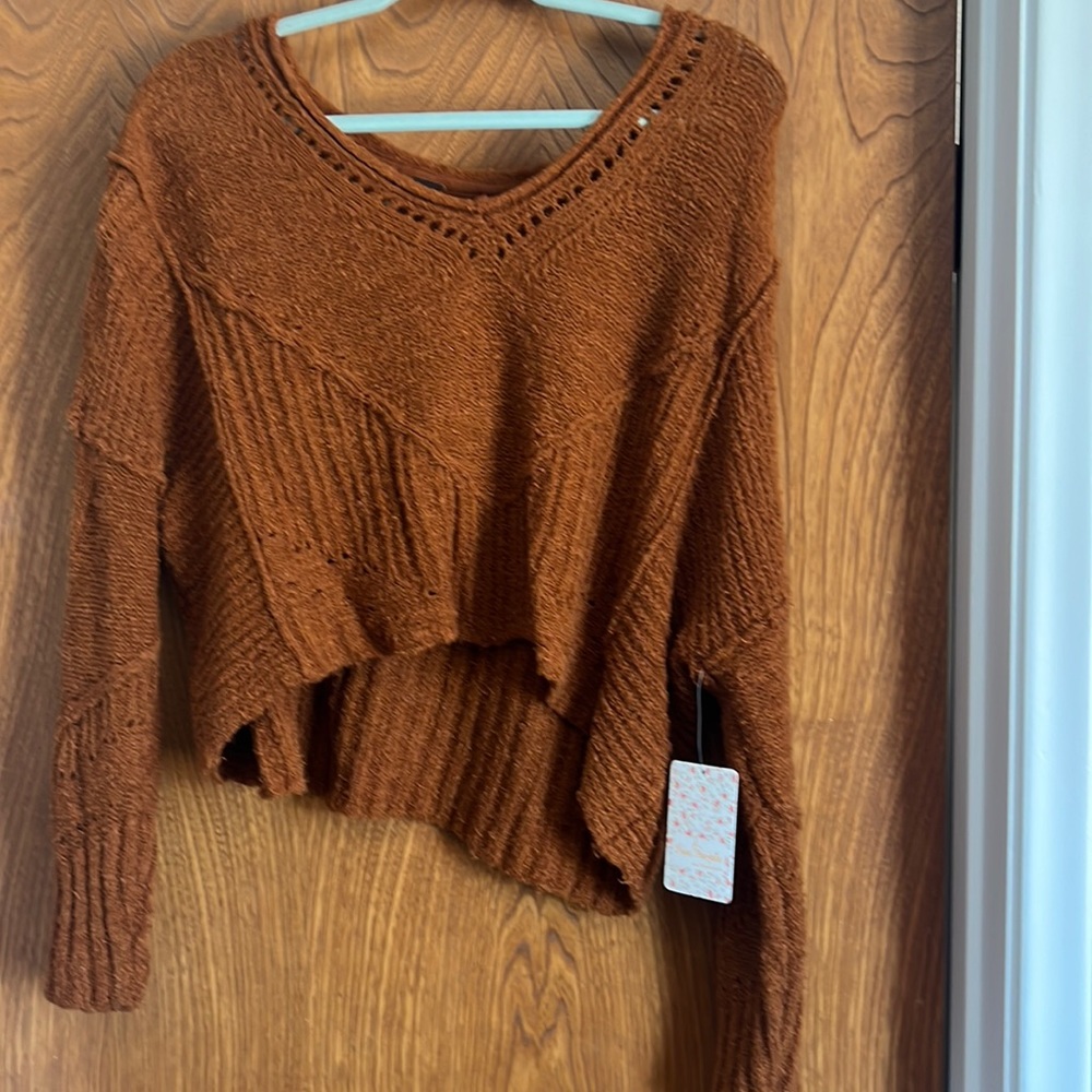 Free People crop Sweater